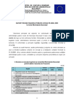 Raport Finante Publice Locale 2009 Bucuresti