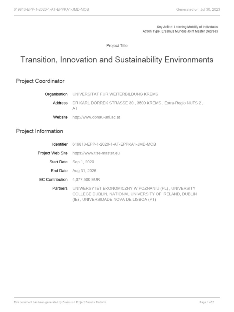 Project 619813 EPP 1 2020 1 AT EPPKA1 JMD MOB | PDF | Cognitive Science ...