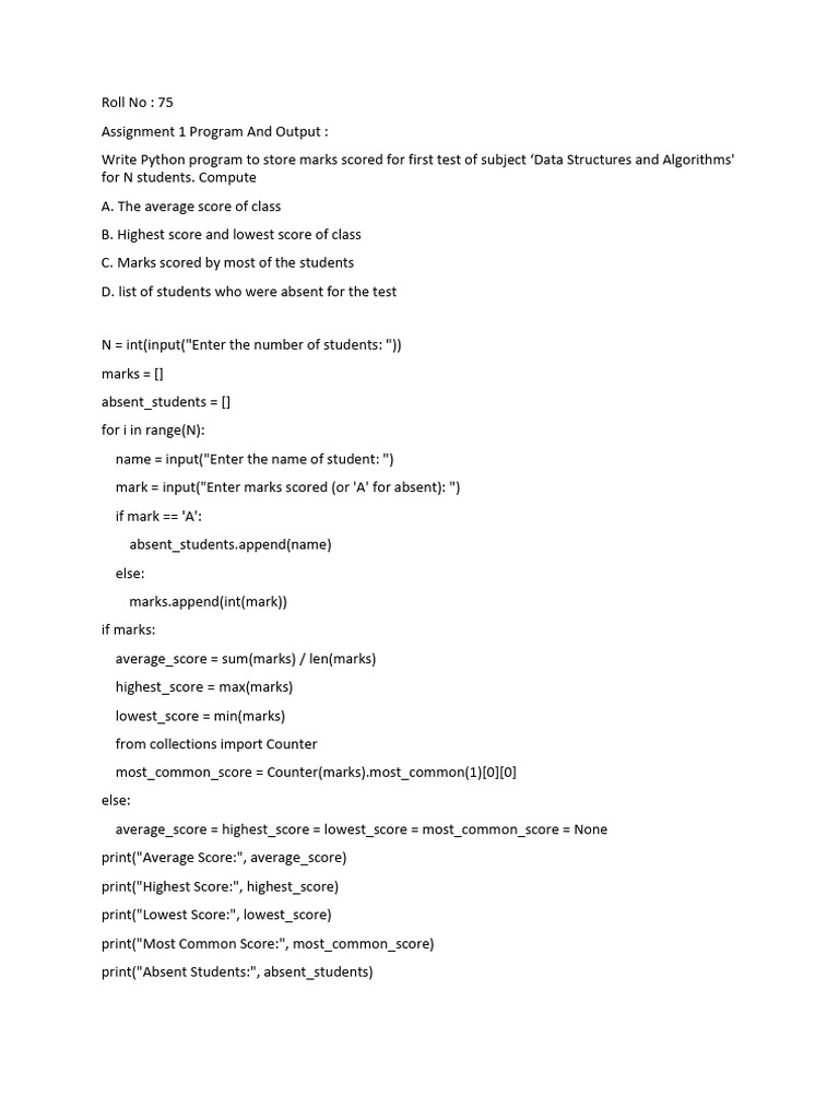 FDS Marks Analysis Program | PDF | Career & Growth | Computers