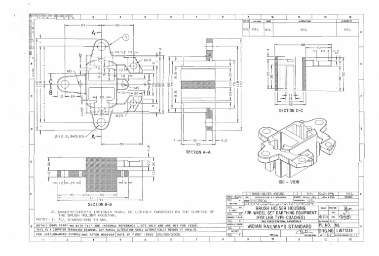 Wheelset Earthing Equipment Drawing-37 | PDF