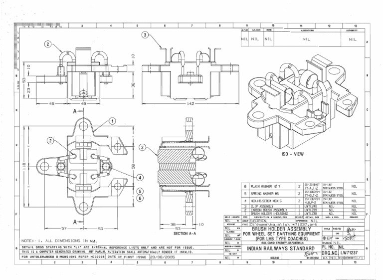 Wheelset Earthing Equipment Drawing-34 | PDF
