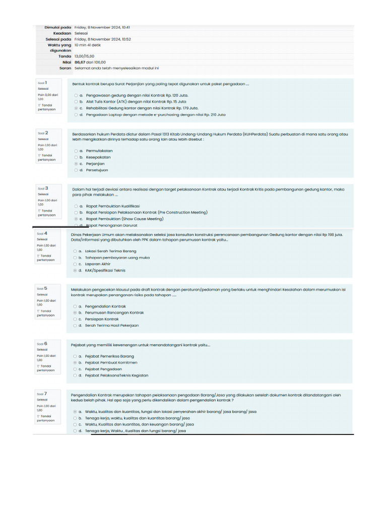 Tes Modul 5 | PDF