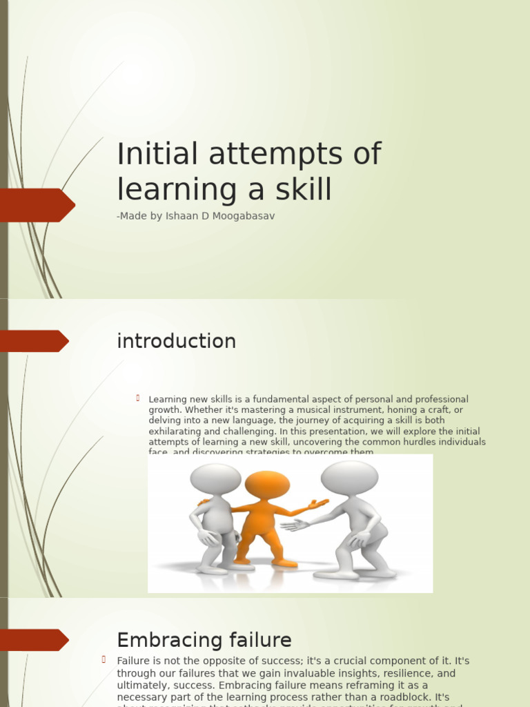 Initial Skill Learning Strategies | PDF | Learning | Psychological ...