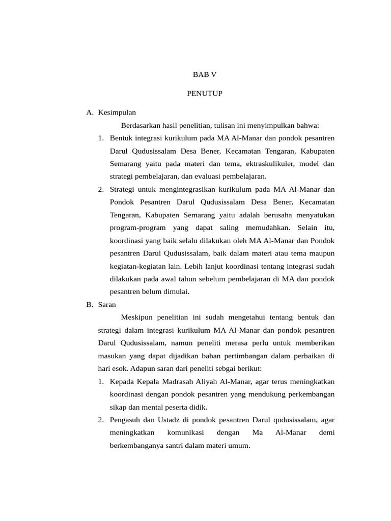 Skripsi BAB V | PDF | Sains & Matematika