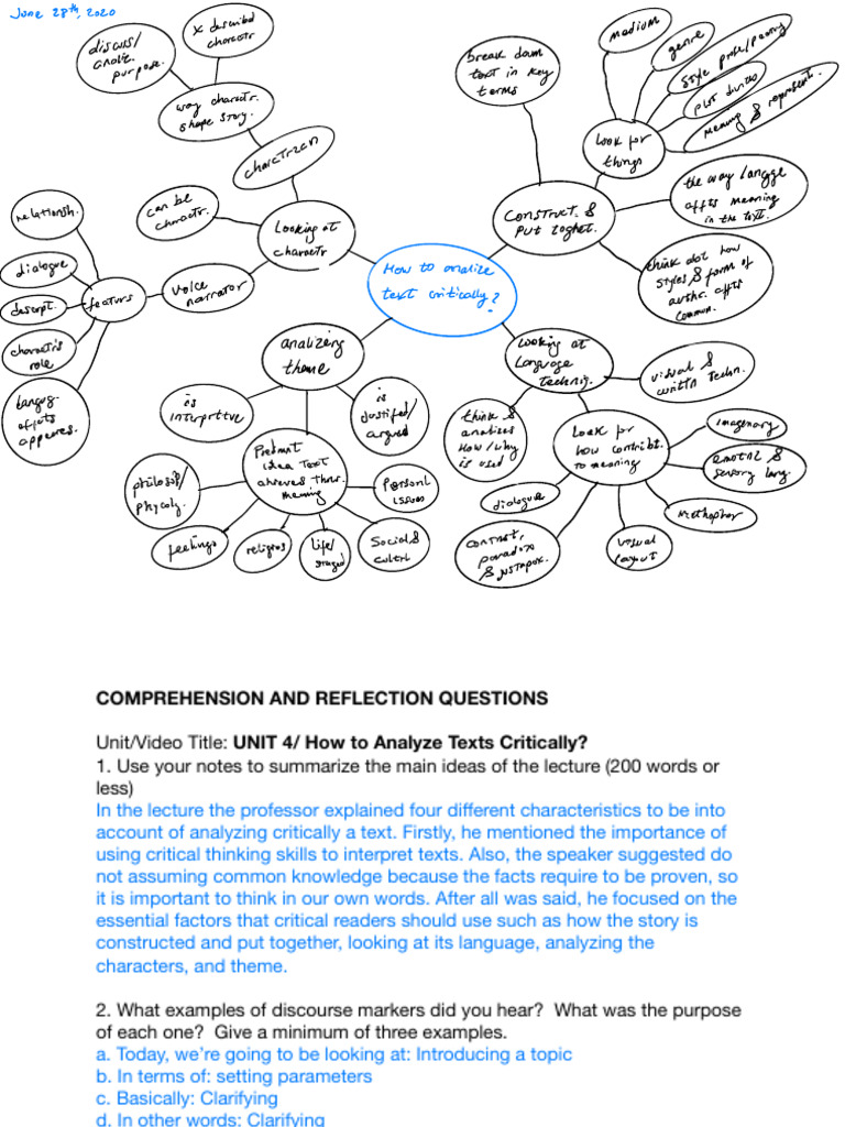 Critical Text Analysis Techniques | PDF | Reading Comprehension | Learning