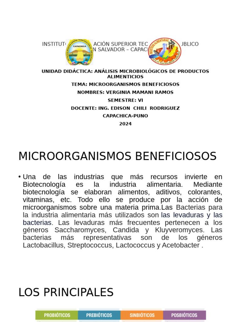 Microorganismos en Alimentos | PDF | Fermentación | Levadura