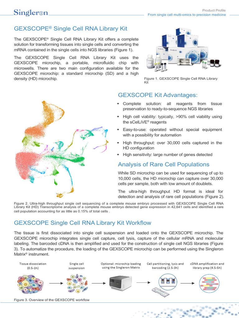 GEXSCOPE scRNA Library Kit | PDF | Dna Sequencing | Complementary Dna