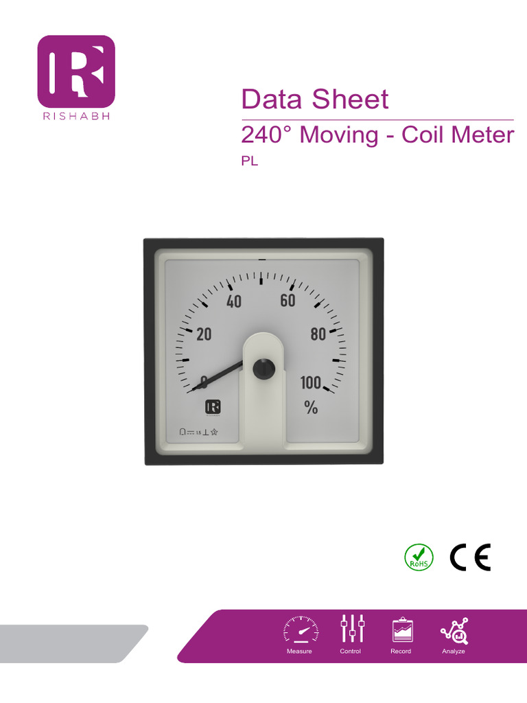 Rishabh Moving Coil Panel Meters | PDF | Electrical Engineering ...