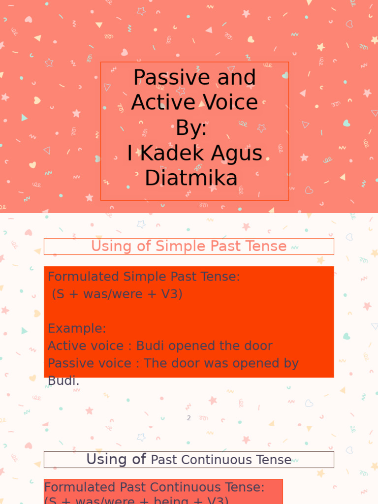 Active vs Passive Voice Explained | PDF | Language Arts & Discipline