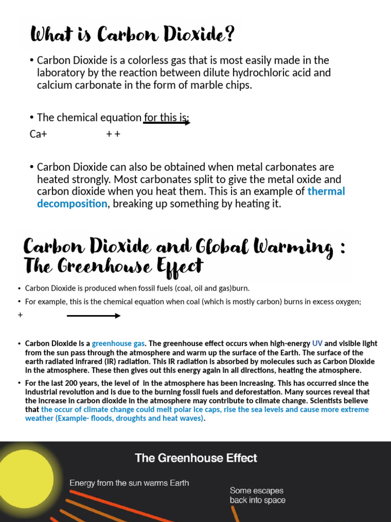 Carbon Dioxide, Global Warming, and The Greenhouse Effect | PDF