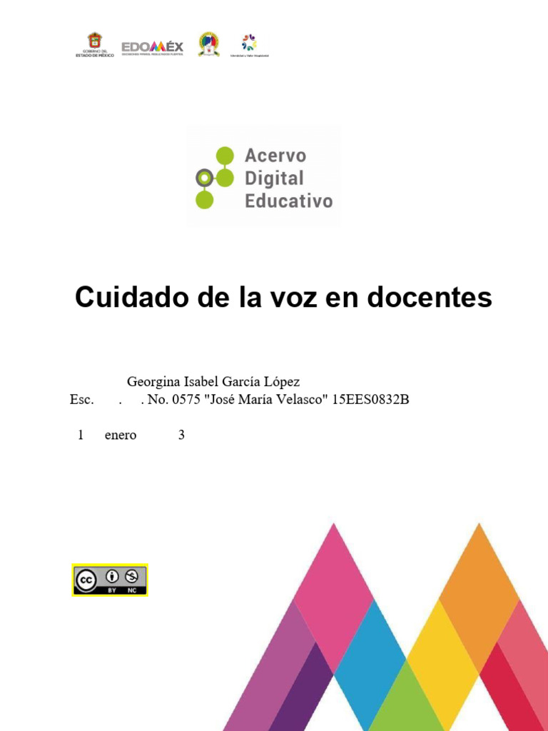 15EES0832B - Cuidado de La Voz en Docentes | PDF