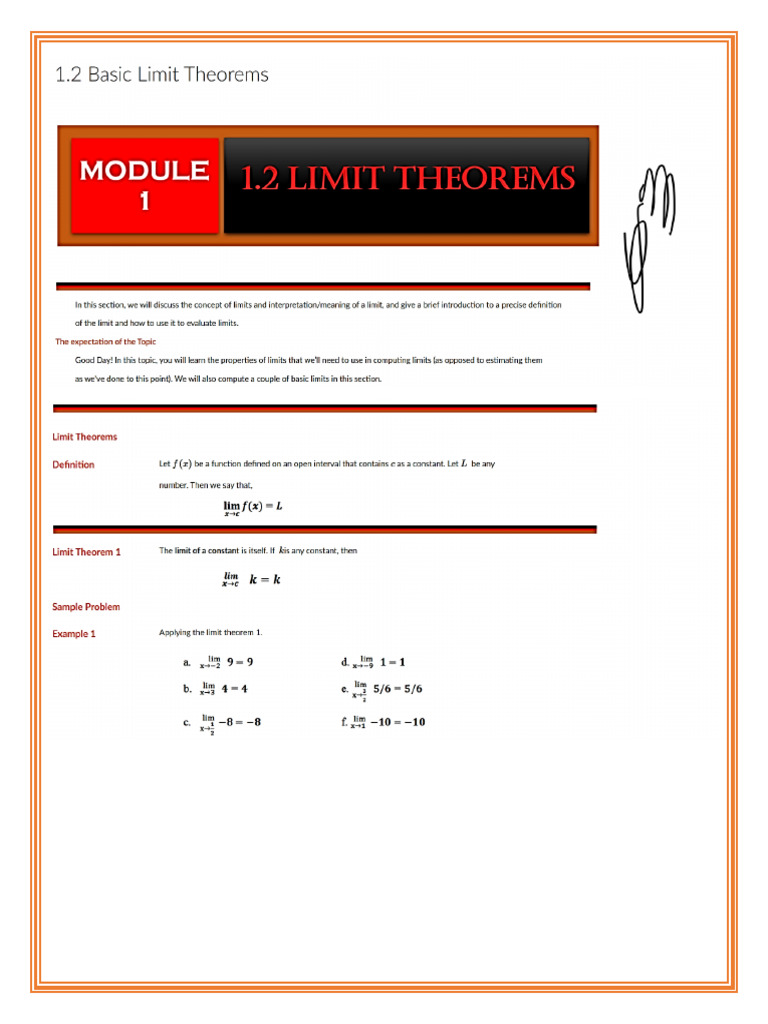 Download+1 2+Basic+Limit+Theorems | PDF