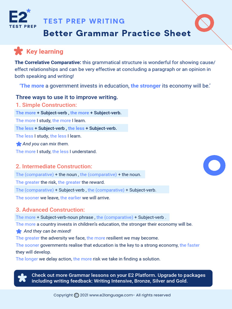 IELTS Grammar Practice Book The More The More | PDF | Linguistics