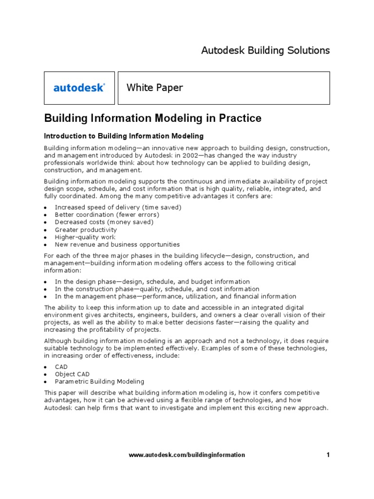 Bim in Practice | PDF | Building Information Modeling | Computer Aided ...