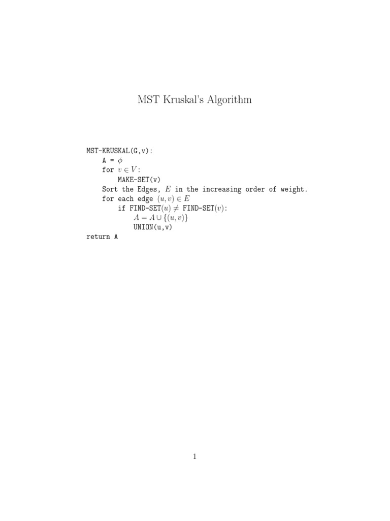 Kruskals | PDF