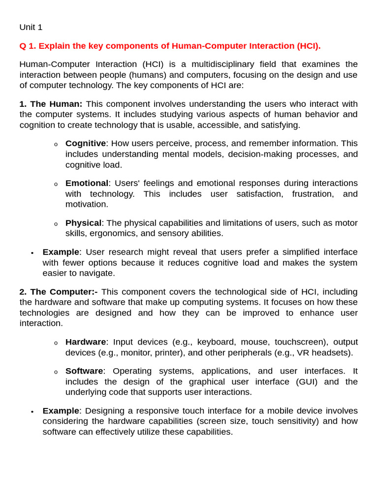 Hci 1,2 | PDF | Usability | Human–Computer Interaction