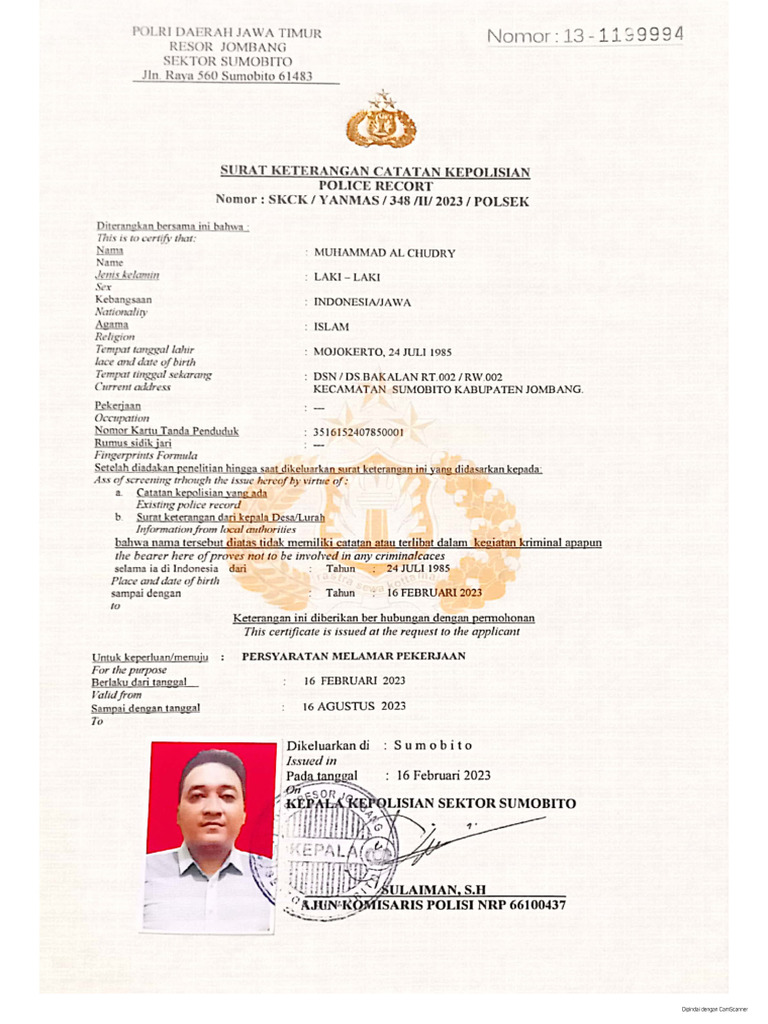 SKCK Terbaru | PDF