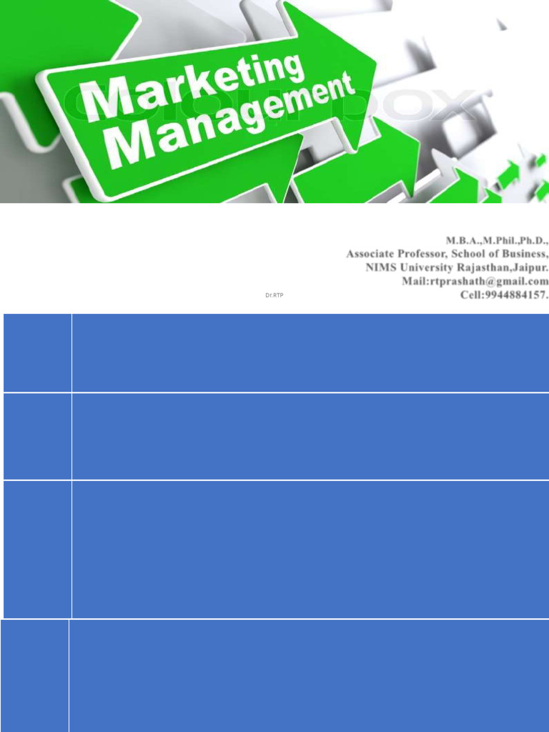 Marketing Management UNIT 3,4,5&6 | PDF | Pricing | Marketing
