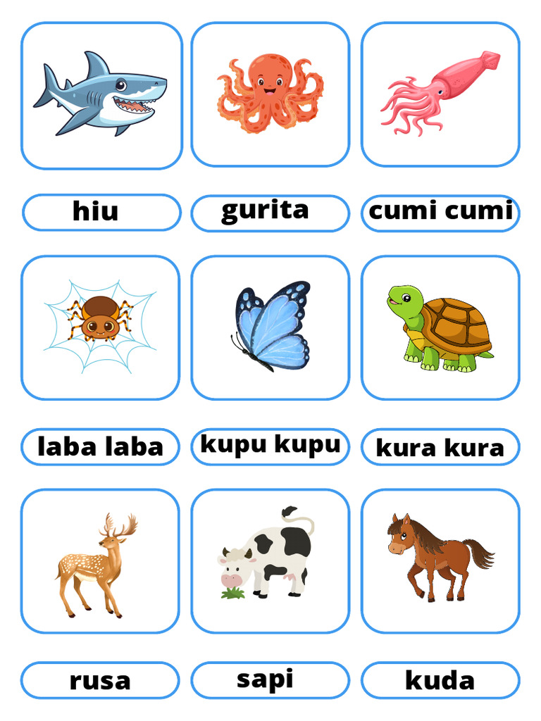 Flashcard Hewan | PDF