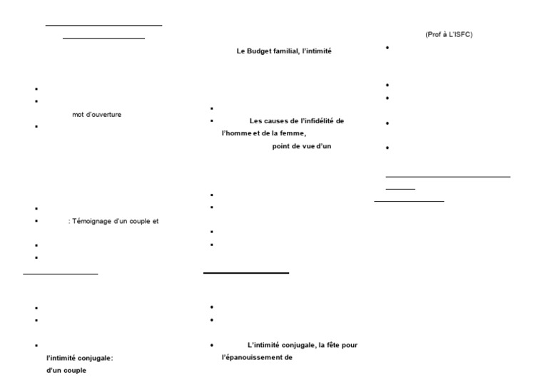Intimité conjugale et vie de couple 2024 | PDF
