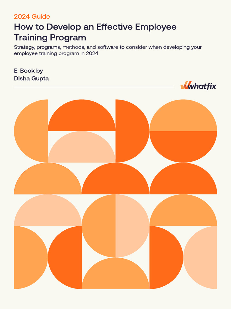 How To Develop An Effective Employee Training Program | PDF ...