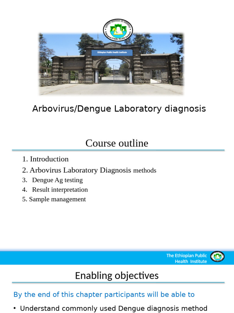 Dengue rdt screening training pdf serology epidemiology