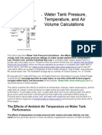 Water Tank Pressure