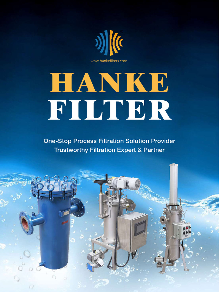HANKE Filter Catalog 23E - Compressed | PDF | Filtration | Valve
