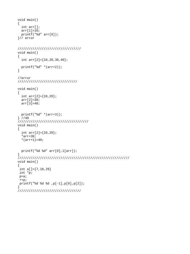 Arrays Test | PDF | Computers