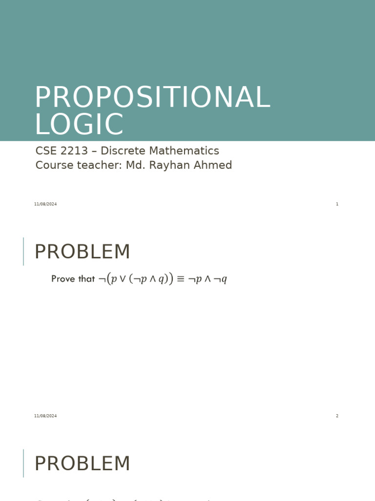 05 proposition pdf science mathematics