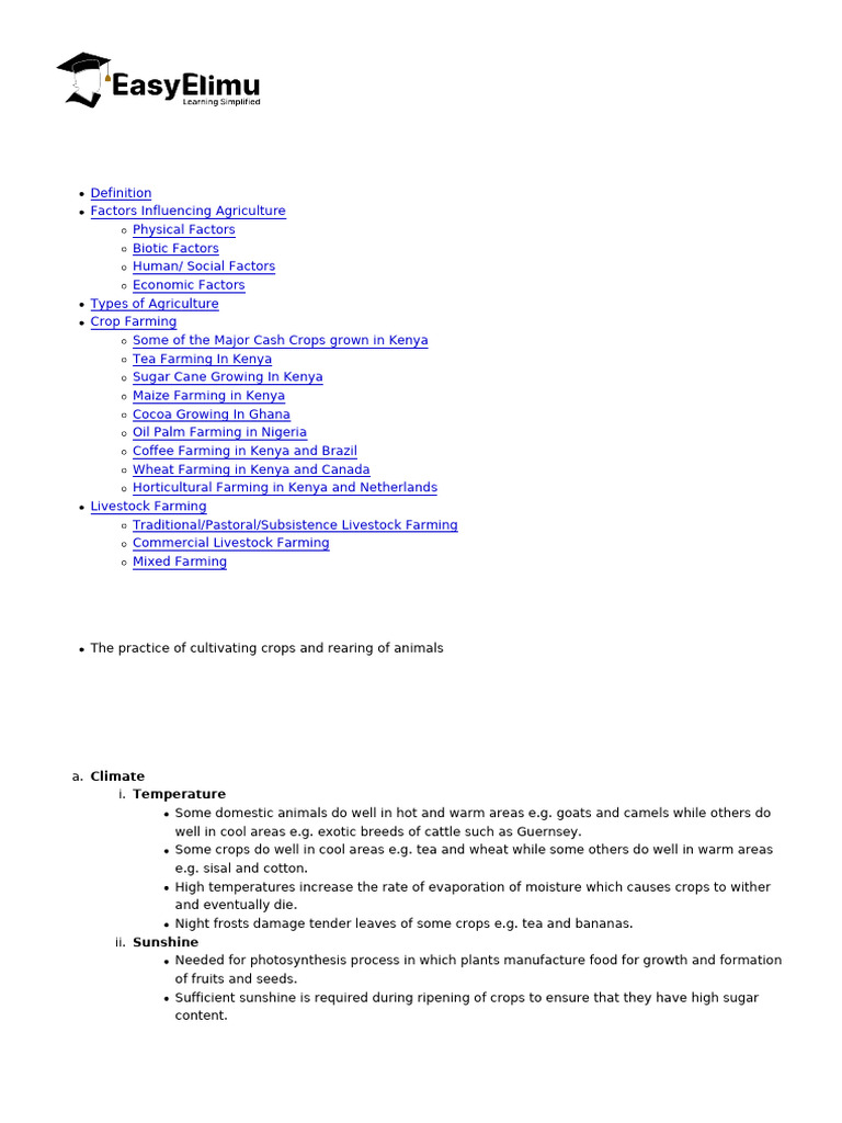 Hsagriculture geography form 3 notes 1206 pdf agriculture cocoa