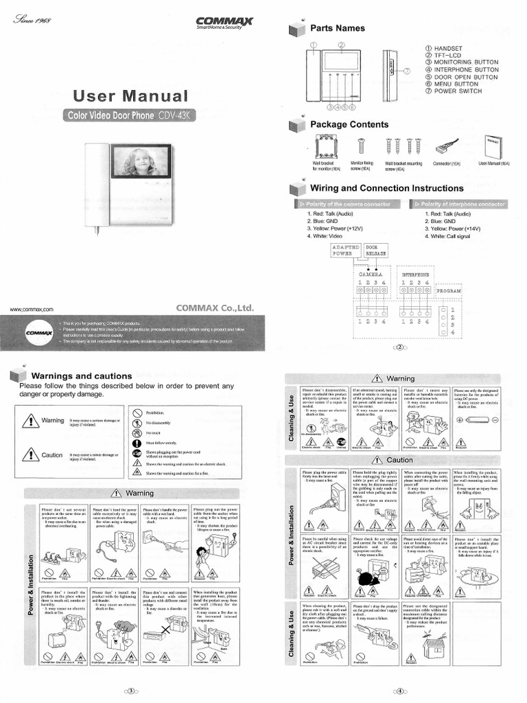 Commax CDV 43K | PDF