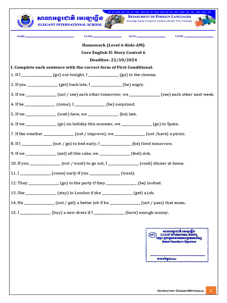 Homework 11 Lv6 Kids Ch3 | PDF | Language Arts & Discipline