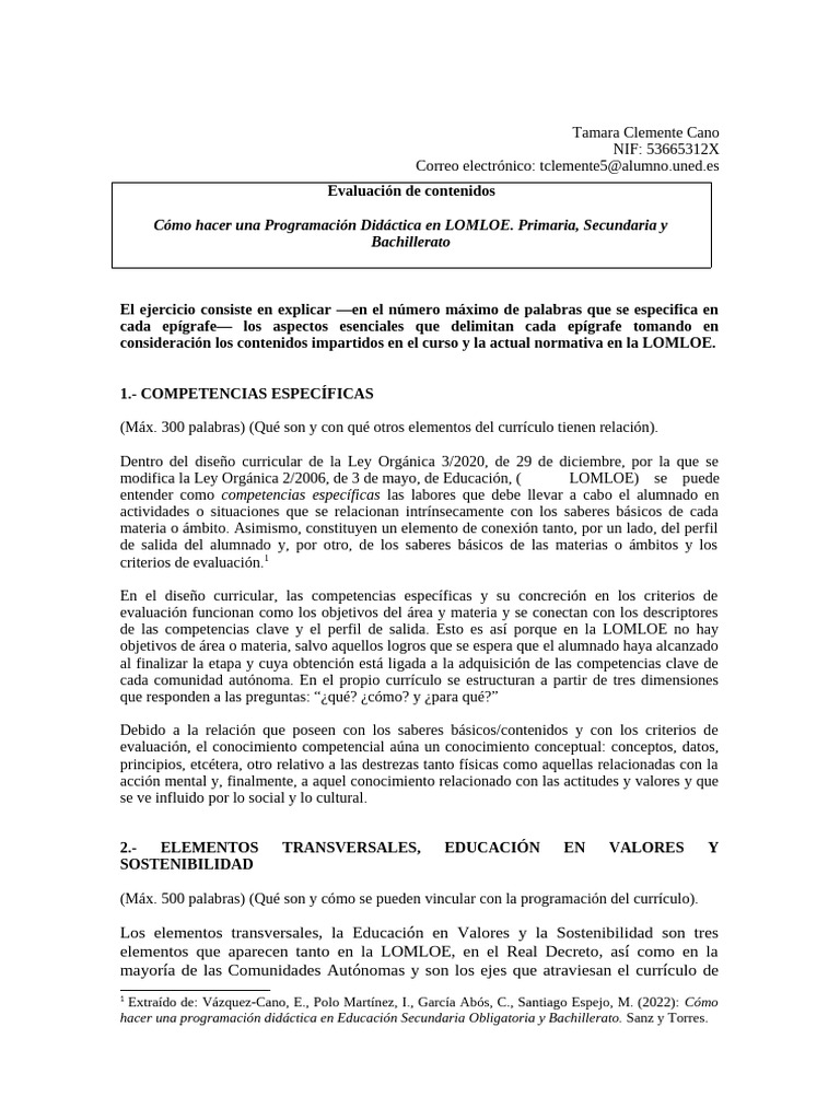 Competencias y Metodología en LOMLOE | PDF | Plan de estudios | Aprendizaje