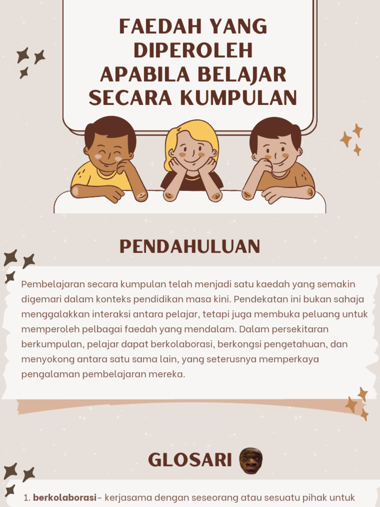 Manfaat Pembelajaran Berkumpulan | PDF | Karier & Perkembangan