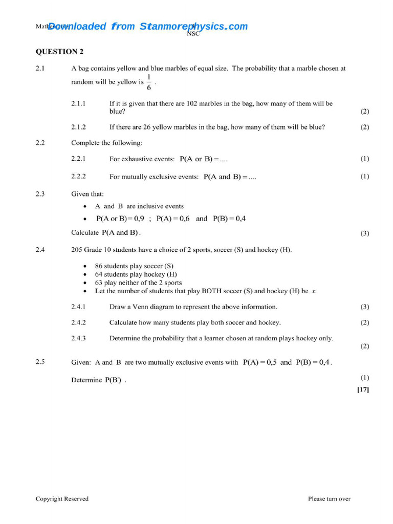 Maths Grade 10 SEPT 2022 QP and Memo | PDF