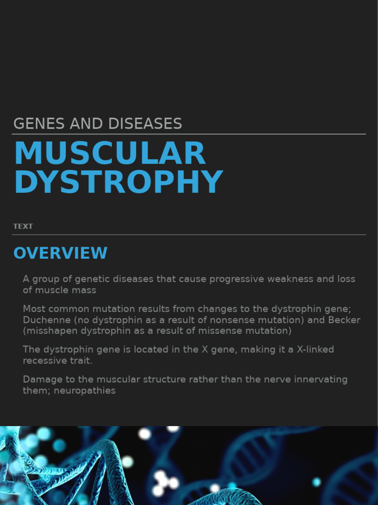 Duchenne Muscular Dystrophy Overview | PDF | Self-Improvement | Science ...