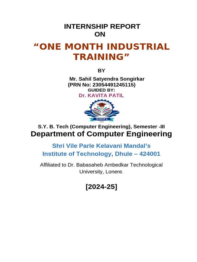 Internship Report | PDF