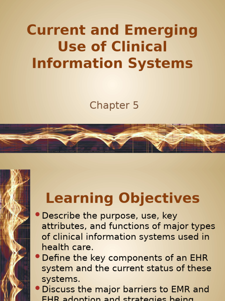 Current and Emerging Use of Clinical Information Systems | PDF ...