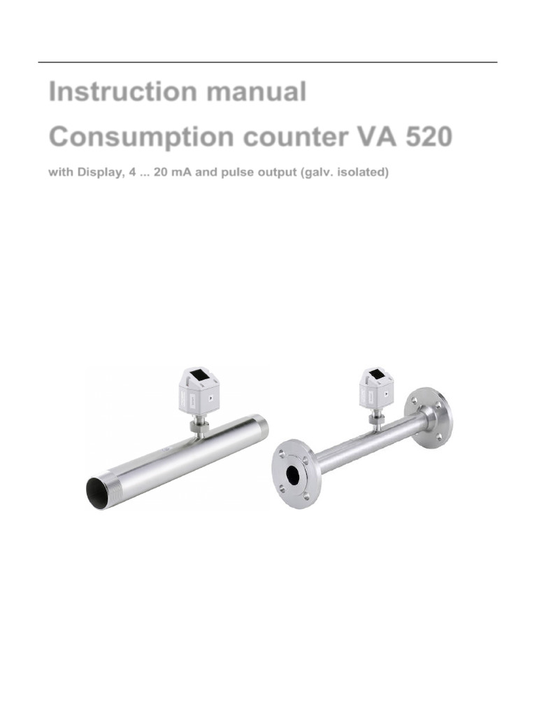 VA 520 User Guide for Technicians | PDF | Calibration | Sensor