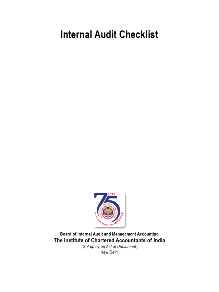 Internal Audit Report Format Icai Lms