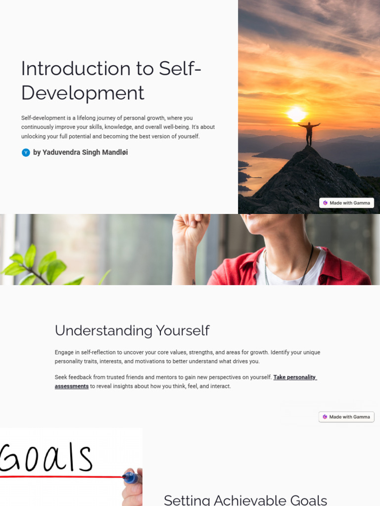 Self-Development: A Guide to Growth | PDF | Psychological Resilience ...