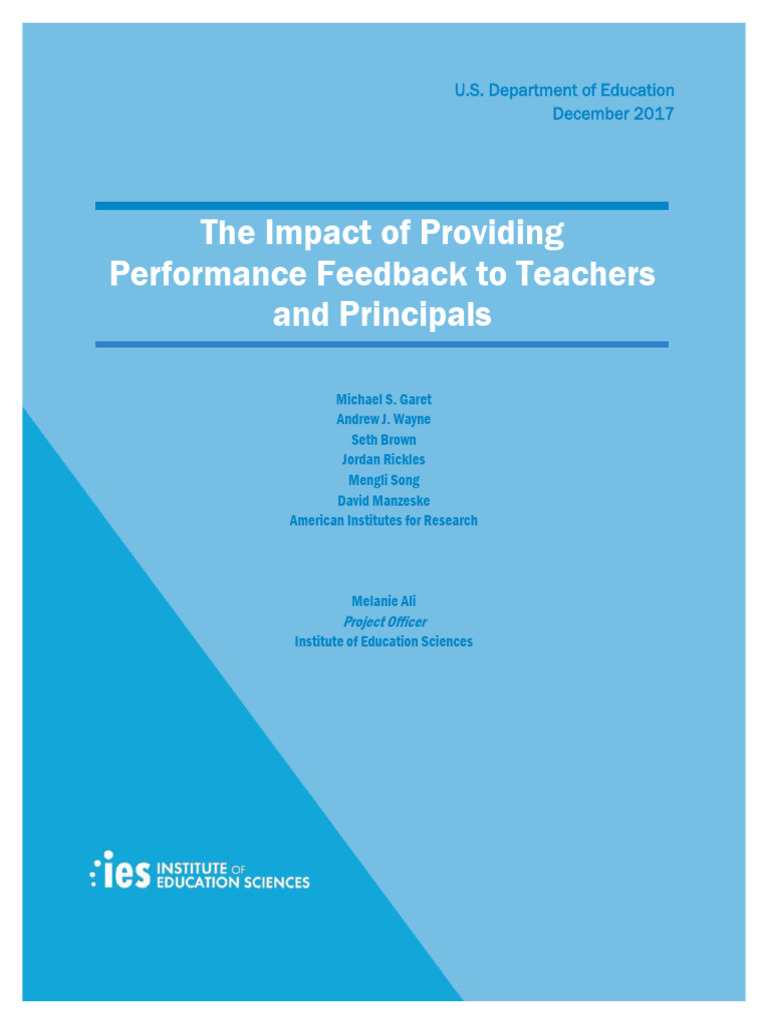 Impact Intervention Teacher Feedback Theory of Action | PDF | Teachers ...