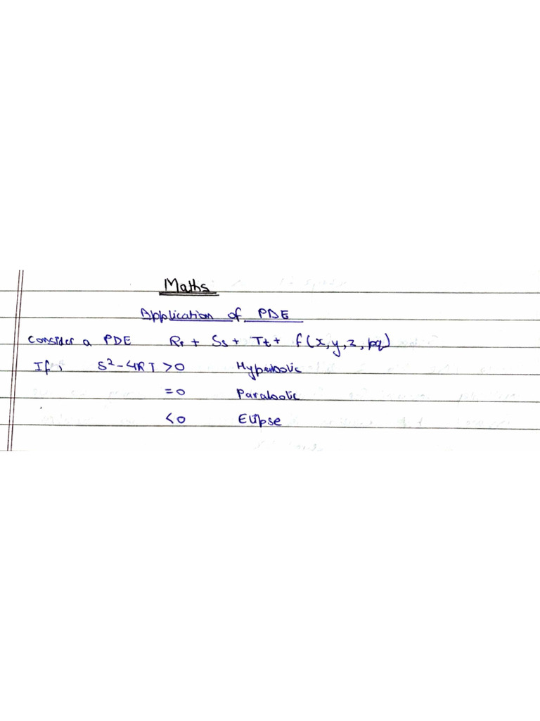 Maths NOTES M2 Applications of PDE | PDF