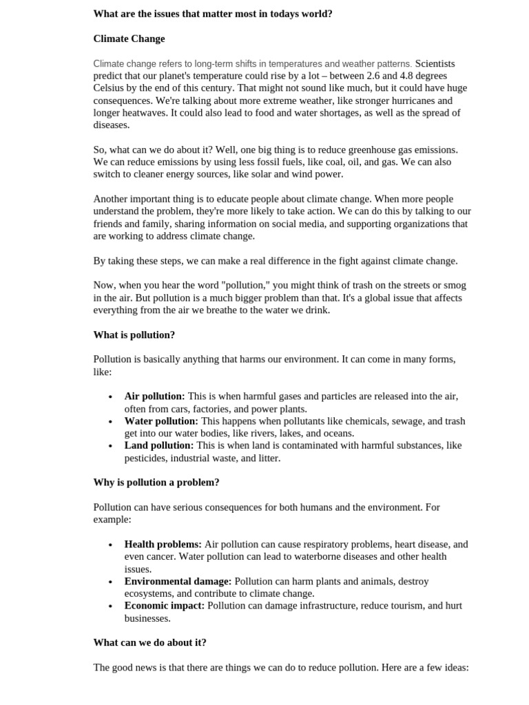 Climate change pdf climate change pollution