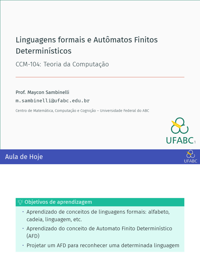 Introdução a Autômatos e Linguagens | PDF | String (Ciência da ...