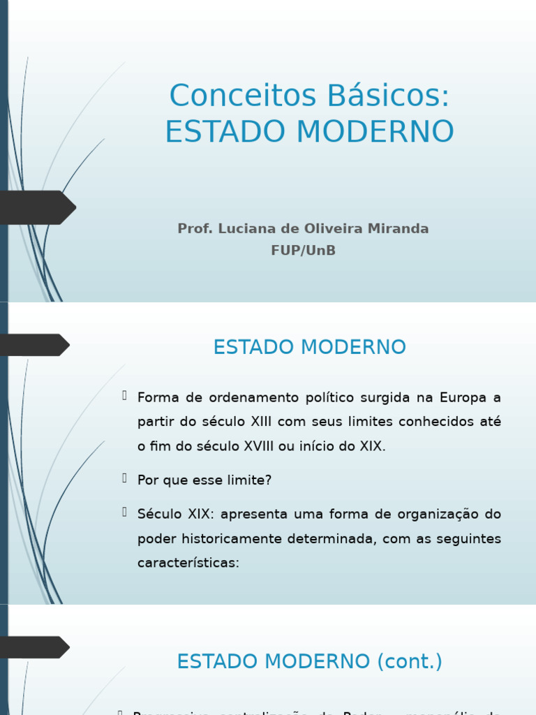 Entendendo o Estado Moderno: Conceitos e Características | PDF | Estado ...