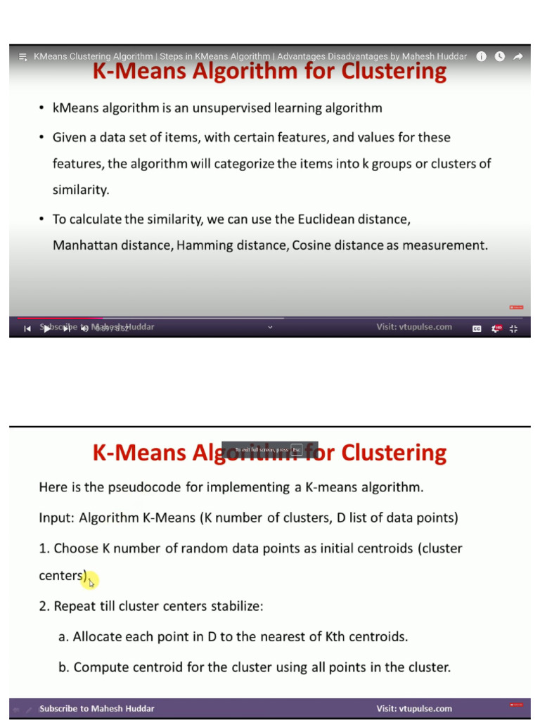 K-Mean Clustering | PDF