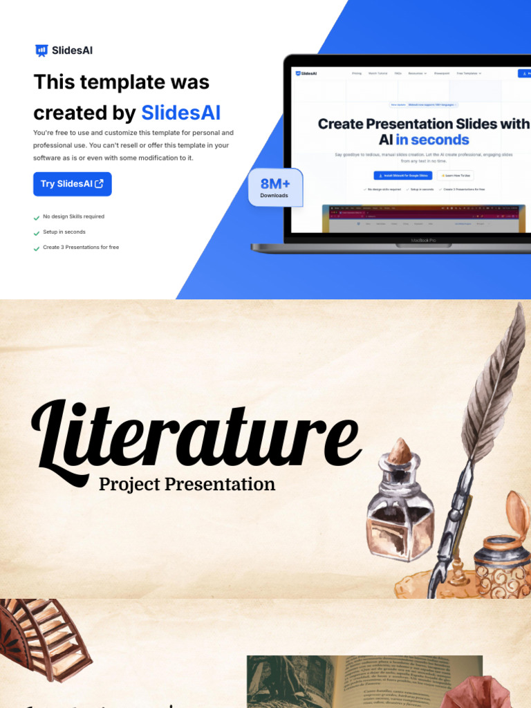 Literature Project Presentation-1 | PDF | Narrative | To The Lighthouse