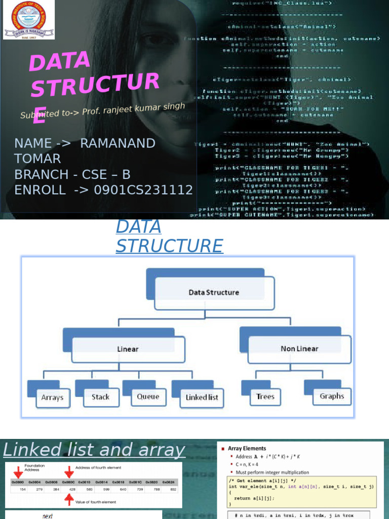 Data Structure Presentation 1-1 | PDF